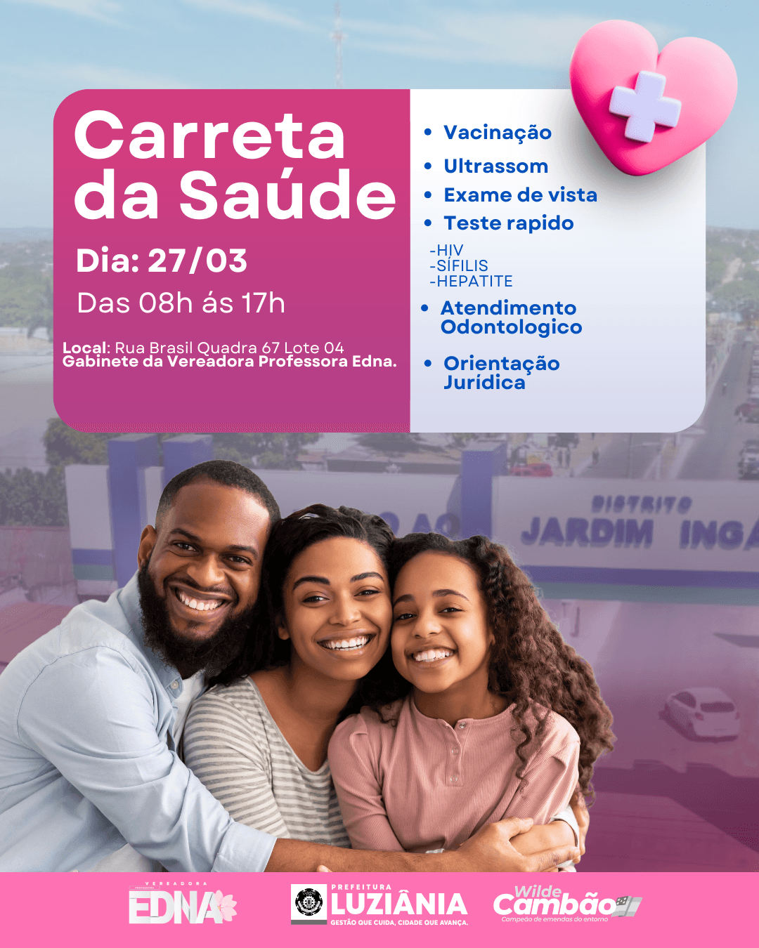CARRETA DA SAÚDE NO INGÁ!